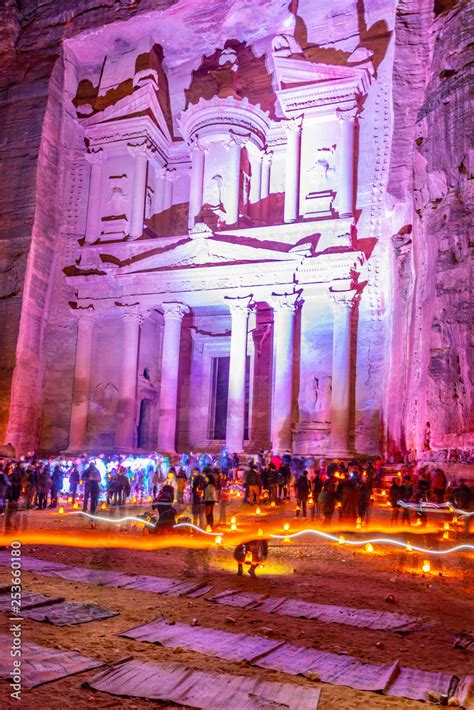 Petra By Night Tour Featuring Illuminated Al Khazneh Tomb Also Called