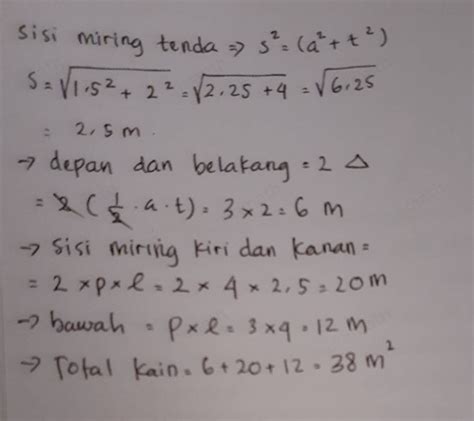 Solved Pernahkah Kalian Berkemah Berbentuk Apakah Tenda Ya Algebra