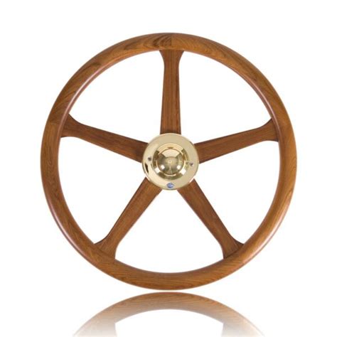 Stazo Solid Teak Steering Wheel Type 19 Solent Chandlery