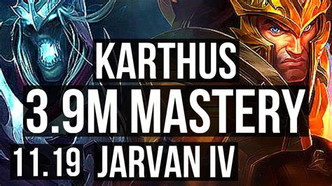 KARTHUS Vs JARVAN IV JUNGLE 3 9M Mastery 2300 Games 6 Solo Kills