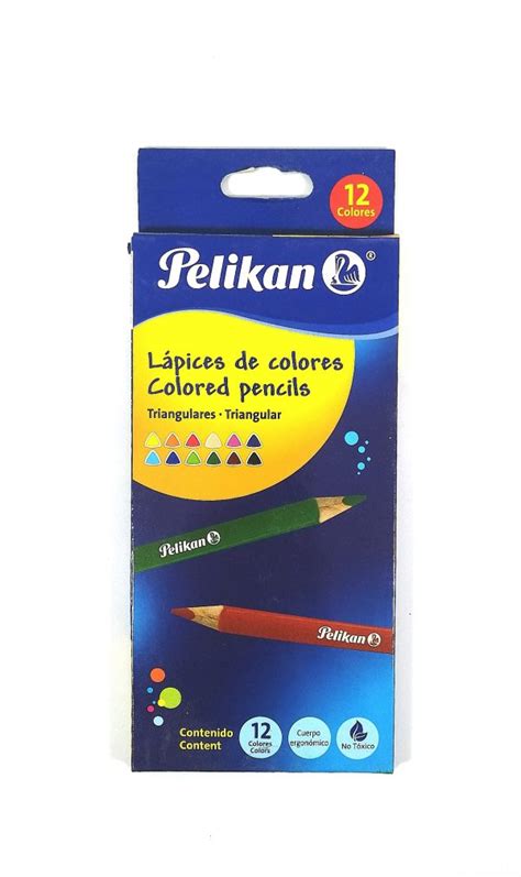 COLORES DE 12 PELIKAN TRIANGULAR Casa Papelera Monroy