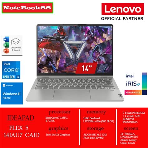 Jual Lenovo Ideapad Flex Iau Caid I U Gb Gb Ssd W Ohs