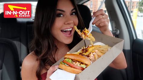 In N Out Mukbang Animal Style Burger And Fries Youtube