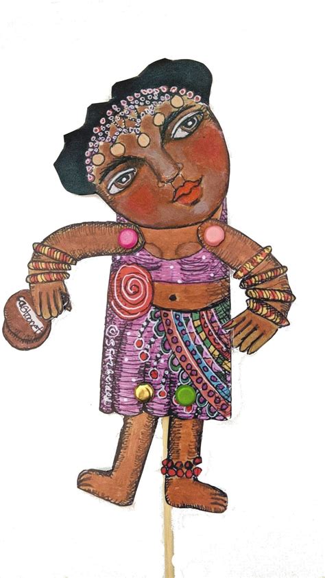 Digital Download Diy Paper Craft Doll Puppet Ethnic Woman Etsy