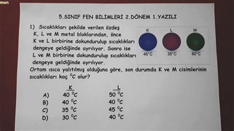 S N F Fen Bilimleri D Nem Yaz L Bulbulogretmen Fen Yaz L