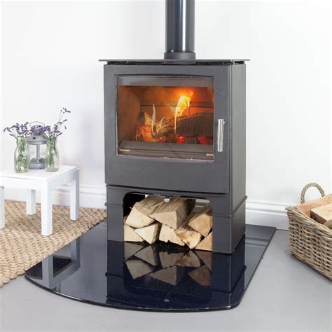 Mendip Woodland Se Multi Fuel Eco Stove With Log Store Simply Stoves