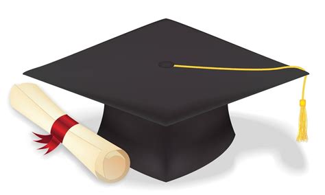 student graduation hat with diploma vector eps10 2271987 Vector Art at ...