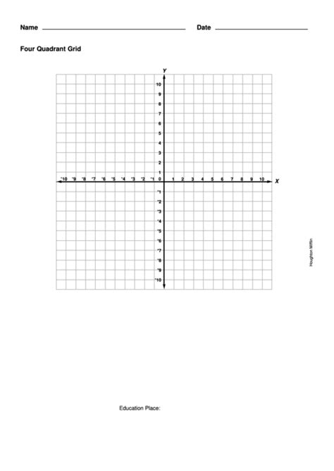 4 Quadrant Graph Paper Printable Pdf Printable Online