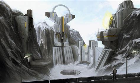 Warframe Fan Environment Design Corpus Arctic Outpost Sprinkah