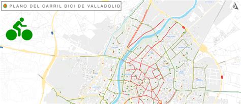 Mapa De Carriles Bici Ciclo Calles Y Zonas 30 De Valladolid VMP