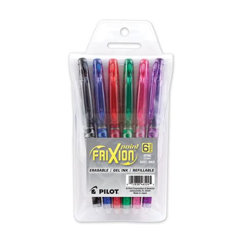 Pilot FriXion Ball Erasable Gel Pen Stick Extra Fine 0 5 Mm Assorted