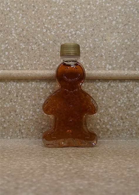 Maple Syrup Glass Gingerbread Man 100ml G And W Maple Products