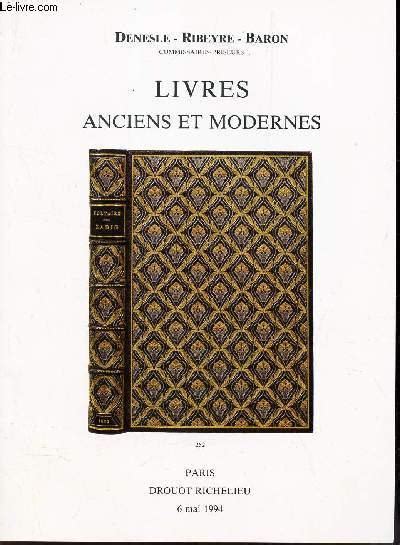 Catalogue De Vente Aux Encheres Livres Anciens Et Modernes Drouot