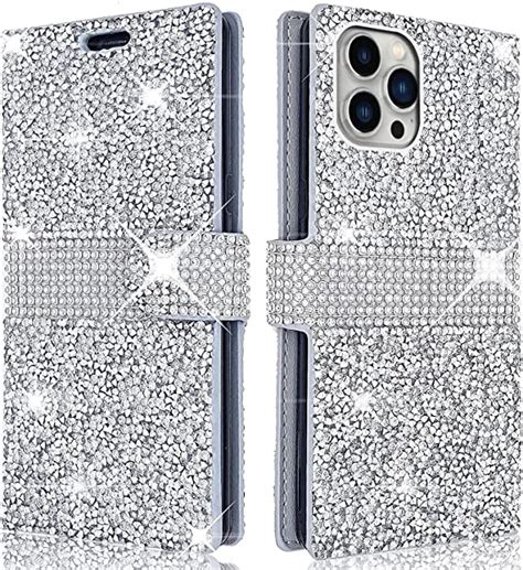 Amazon Pinycase Bling Rhinestone Wallet Case For Iphone Pro Max