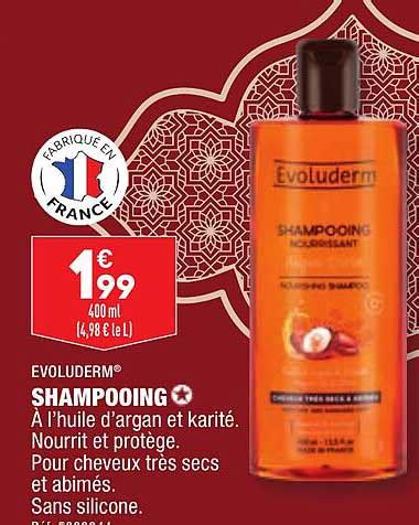 Promo Evoluderm Shampooing Chez Aldi Icatalogue Fr