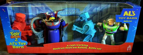 Disney Toy Story 2 Al's Toy Barn Battle Set Rock'em Sock'em Robots Buzz Zurg MIB | eBay