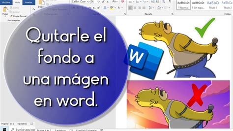 C Mo Quitar El Fondo De Una Im Gen En Word Sin Programas De Edici N