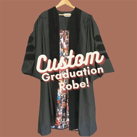Custom Graduation Robe Etsy