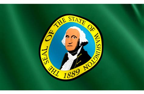 Belson Closerlook Washington State Flag The Evergreen State