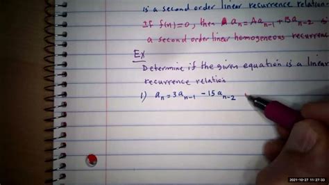 Discrete Mathematics Solving Linear Recurrence Relations Part 17 Youtube