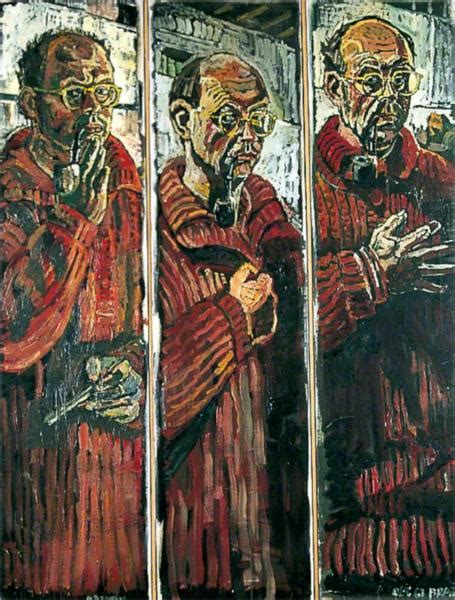 Self Portrait Triptych 1961 John Bratby