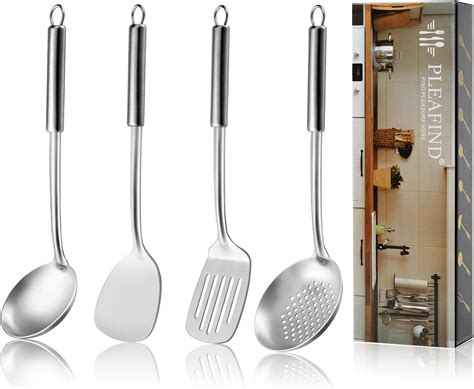 Kronenkraft Set D Ustensiles De Cuisine En Acier Inoxydable De