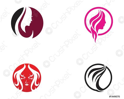 Hair And Face Salon Logo Vector Templates Stock Vector 1449070