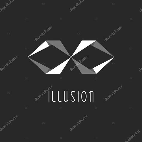 Geometric Illusion Logo Stock Vector 68982821