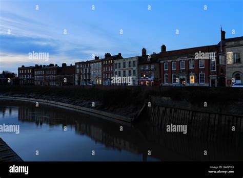 The North Brink Architecture River Nene Wisbech Town Cambridgeshire