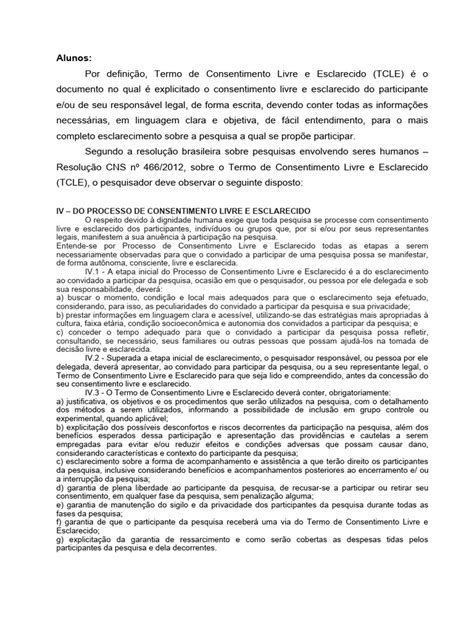 Termo Consentimento Livre E Esclarecido Modelo E Explicação Pdf