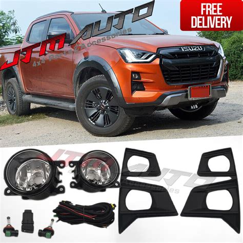 Driving Fog Lights Lamps Complete Kit To Suit Isuzu D Max Dmax RG 2020