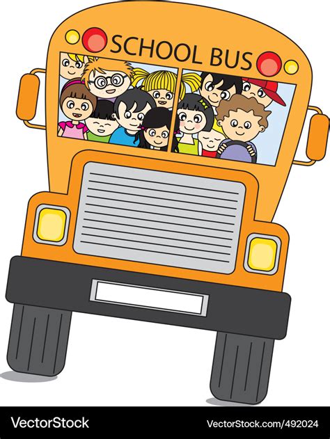 School Bus Royalty Free Vector Image Vectorstock