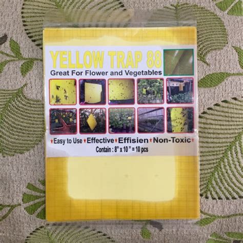 Jual YELLOW TRAP Perangkap Serangga Kutu Lalat Buah Hama Tanaman Bunga