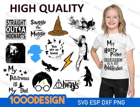 1000 Harry Potter Bundle Svg Bundle Cricut