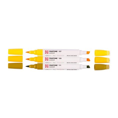 Talens Pantone Marker Set 3 Yellow Hobby Art Trgovina Za Ustvarjalne