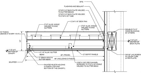 Connection Details Aluminum Canopies Architectural Fabrication