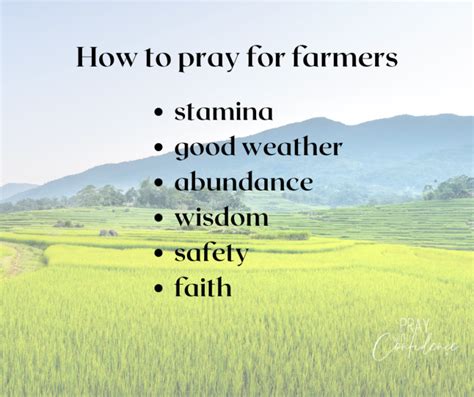 Encouraging And Biblical Farmers Prayers Pray With Confidence