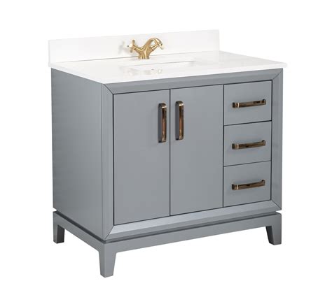 Walcut 36 Inch Bathroom Vanity with Sink, Gray Bathroom Vanities Modern ...