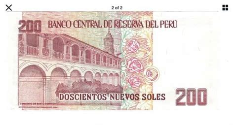 Banknote 200 Nuevos Soles Peru Foronum