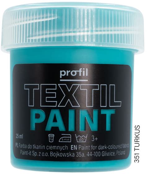 TEXTIL PAINT 25 ml farba do ciemnych tkanin różne kolory Sklep z