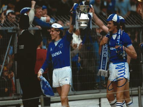 Signed Derek Mountfield Everton Fa Cup Final Photo Its Signed