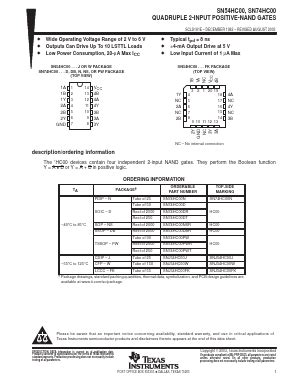 Sn Hc N Texas Instruments Hoja De Datos Datasheetbank