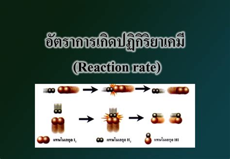 อัตราการเกิดปฏิกิริยาเคมี Reaction Rate Tuemaster เรียนออนไลน์ มปลาย