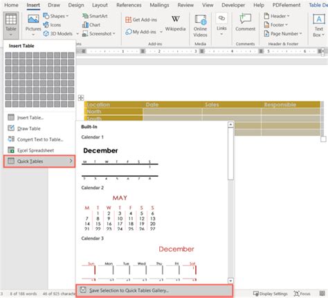 How To Create A Table Template In Microsoft Word