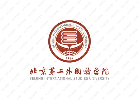 北京第二外国语学院校徽logo矢量标志素材 设计无忧网