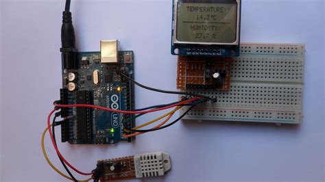 Nokia 5110 Lcd And Dht22 Interfacing With Arduino Arduino Arduino Porn Sex Picture