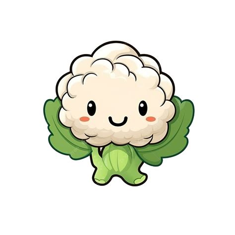 Cute Cartoon Vegetable Cauliflower Cute Cartoon Vegetable Png