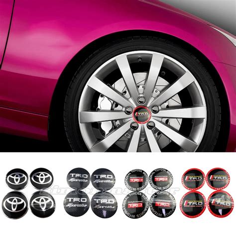 Pcs Set Mm Mm Car Wheel Hub Caps Stickers Auto Tire Center Cover