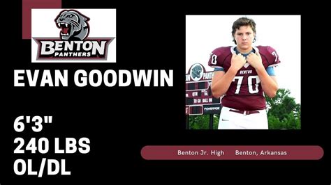 2026 OL NG 8th Grade Season Highlights Evan Goodwin Benton AR YouTube