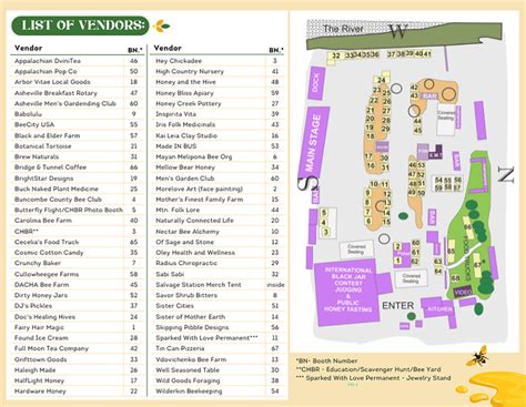 Honeyfest Map 2024 Center For Honeybee Research